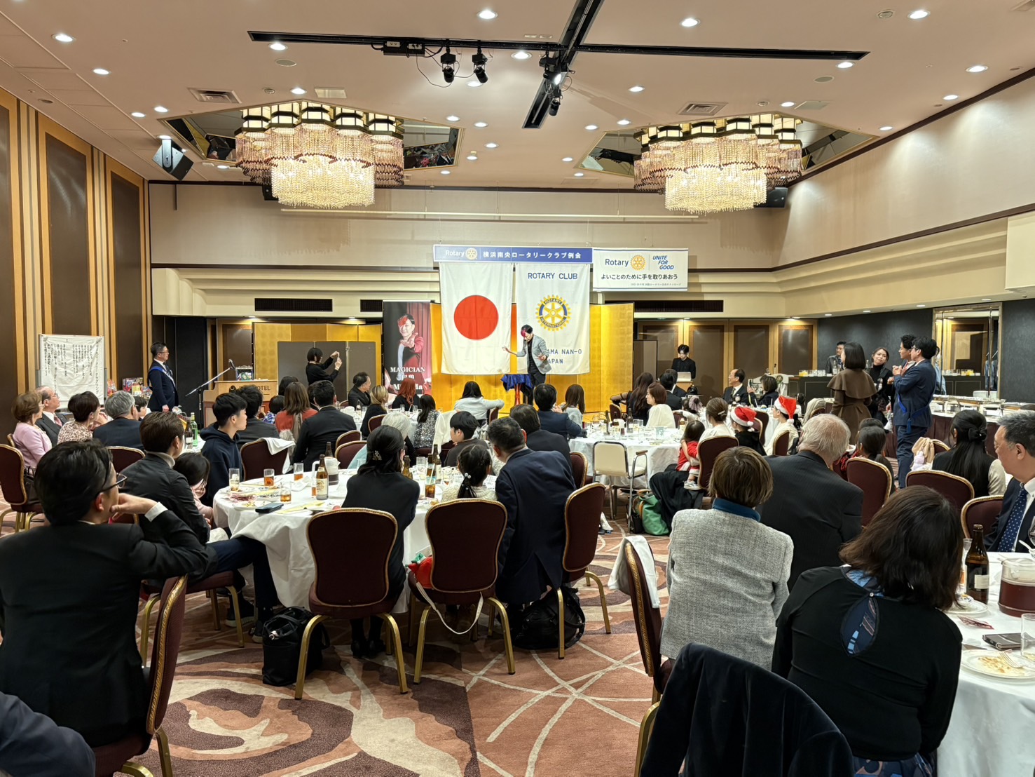 神奈川県横浜市のホテルにマジシャン巳碧(ミタマ)さんを派遣しました